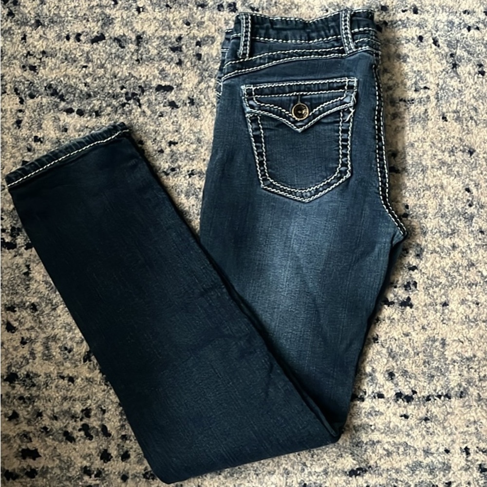 Iris Premium  Blues Dark Blue Skinny Jeans